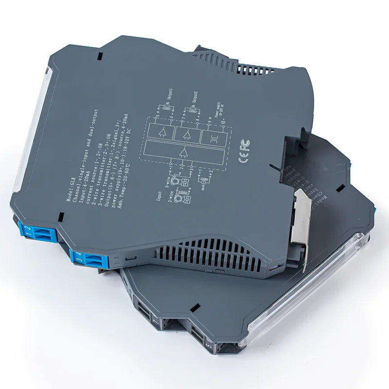 1 In 4 Out 2 35mm DIN Rail Multi-Channel Signal Isolator 4-20mA 0-20mA to 0-10V 0-5V Intelligent Isolation Distrobution