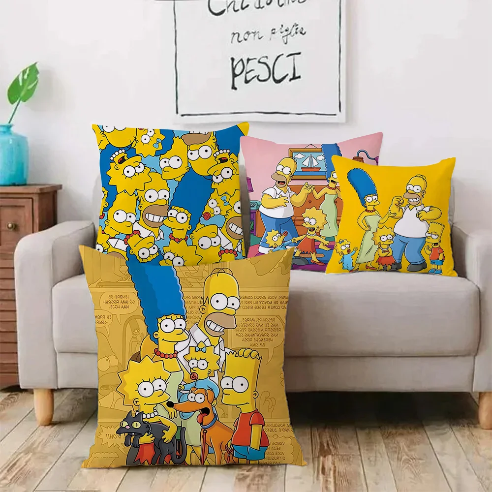 Наволочки с мультяшным принтом для S-Simpsonss дивана декоративный домашний