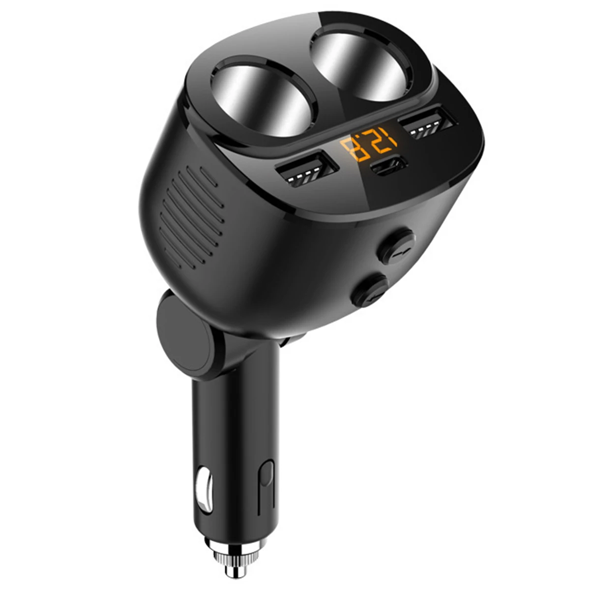 

Новый двойной USB-разветвитель для прикуривателя со светодиодным дисплеем напряжения, 12 В/24 В, 80 Вт