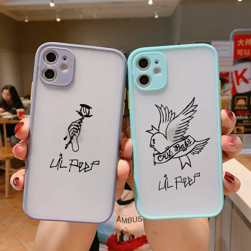 

Dream Smp Japanese anime Phone Case For iPhone 13 12 11 Mini Pro XR XS Max 7 8 Plus X Matte transparent blue Back Cover