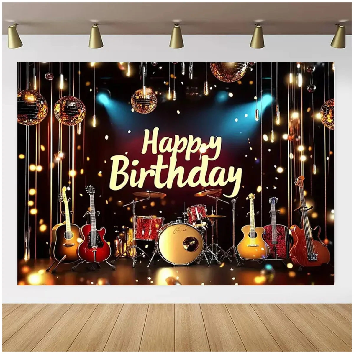 

Барабан, гитара, рок-музыка, тематический фон, украшение для вечеринки в честь Дня Рождения, баннер, фестиваль музыки, энтузиаст, декор комнаты, фон