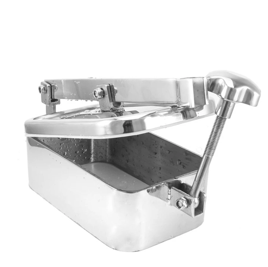 

Sanitary SS304 Stainless Steel ManHole Cover with Lid Rectangular Quick Open Manhole Tank Manway Door Dairy Beer