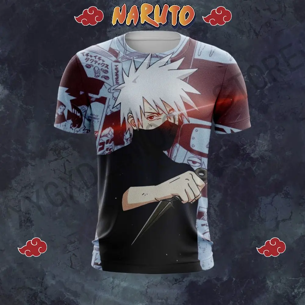 

Cosplay Exotic T-shirts Naruto T-Shirt Men Teens Oversized 6XL Clothes Fashion Couple Outfit Men's Kakashi Sasuke 3D Print Cool