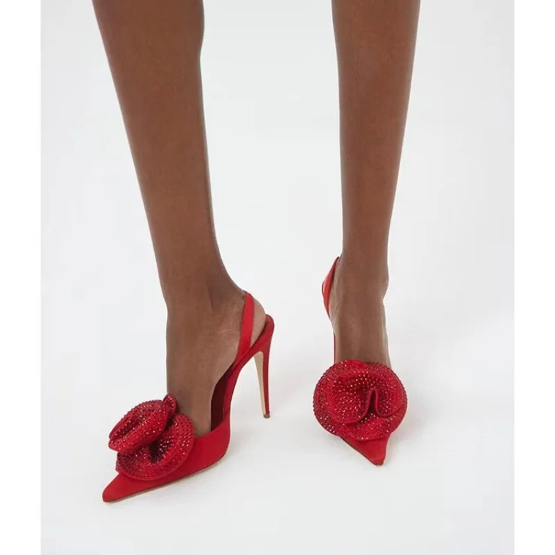 

Сандалии женские атласные с открытым носком, круглым носком, 8,5 см, размеры 34-45