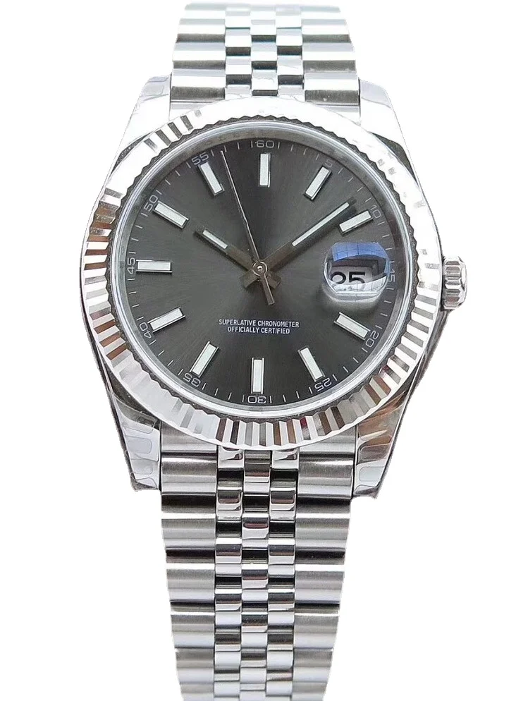 

Мужские механические часы, автоматические серебристые, черные, синие