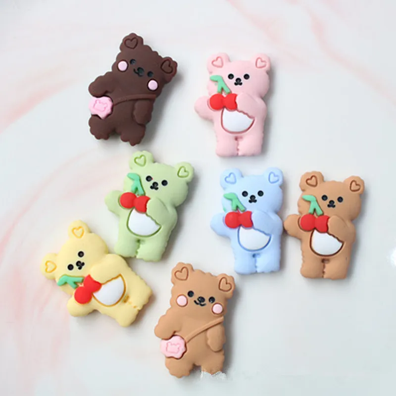 

Resin Colorful Kawaii Cute Rabbit Flatback Cabochon Stone Home Ornament DIY Scrapbook Figurines Embellishments Craft
