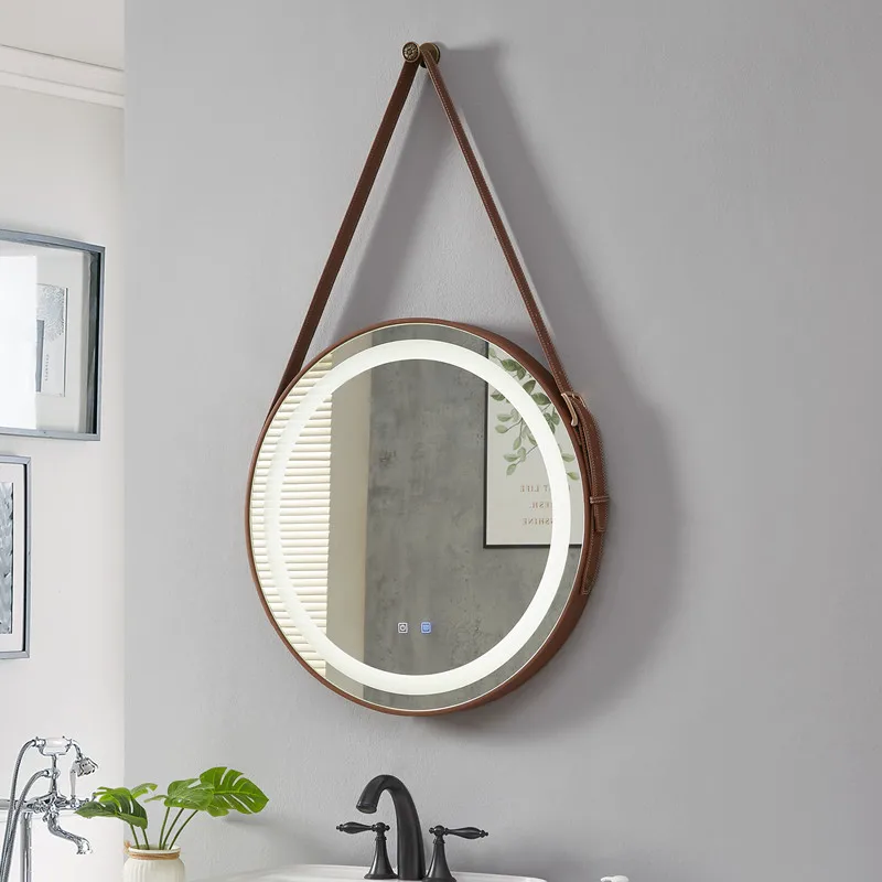 

Light Round Decorative Wall Mirror Led Round Nordic Decorative Wall Mirror Modern Style Smart Miroir Rond Bathroom Decoration