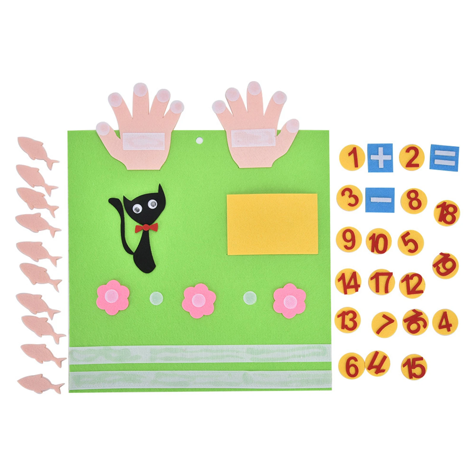 

Handmade Felt Finger Numbers Toy Children Educational Toys Novelty Fingers Numbers Counting Wool Felt Toy Teaching Aid