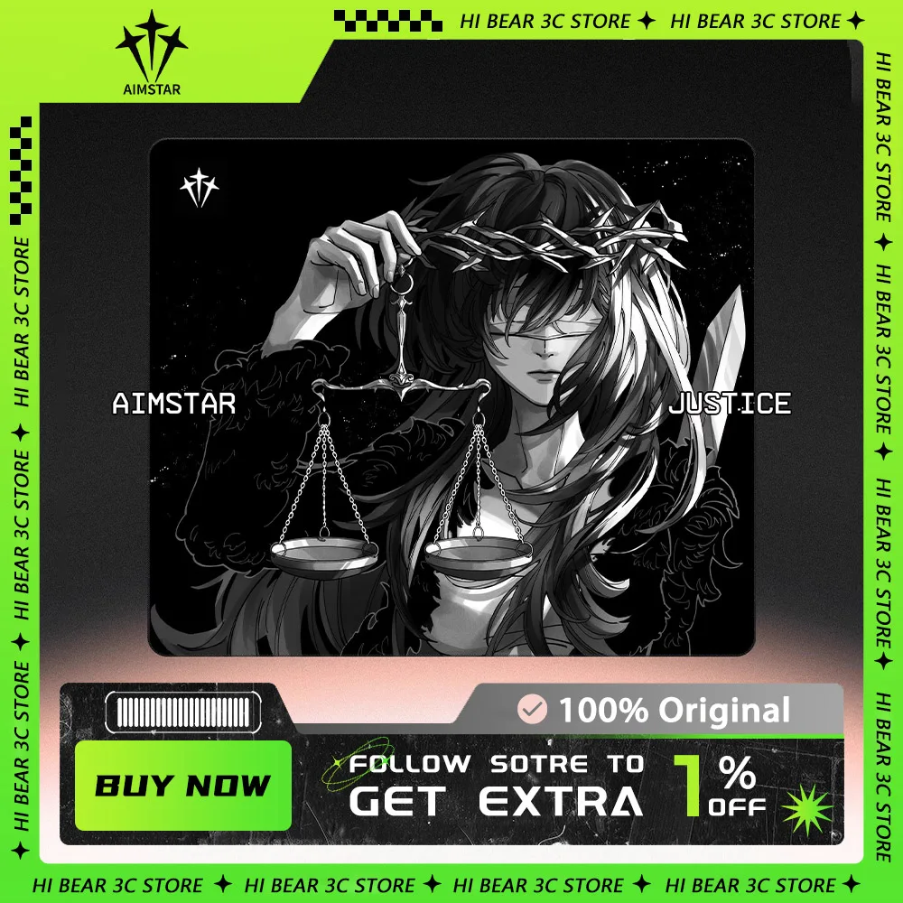 Коврик для мыши Aimstar справедливости мягкий игровой коврик киберспорта FPS 4 мм