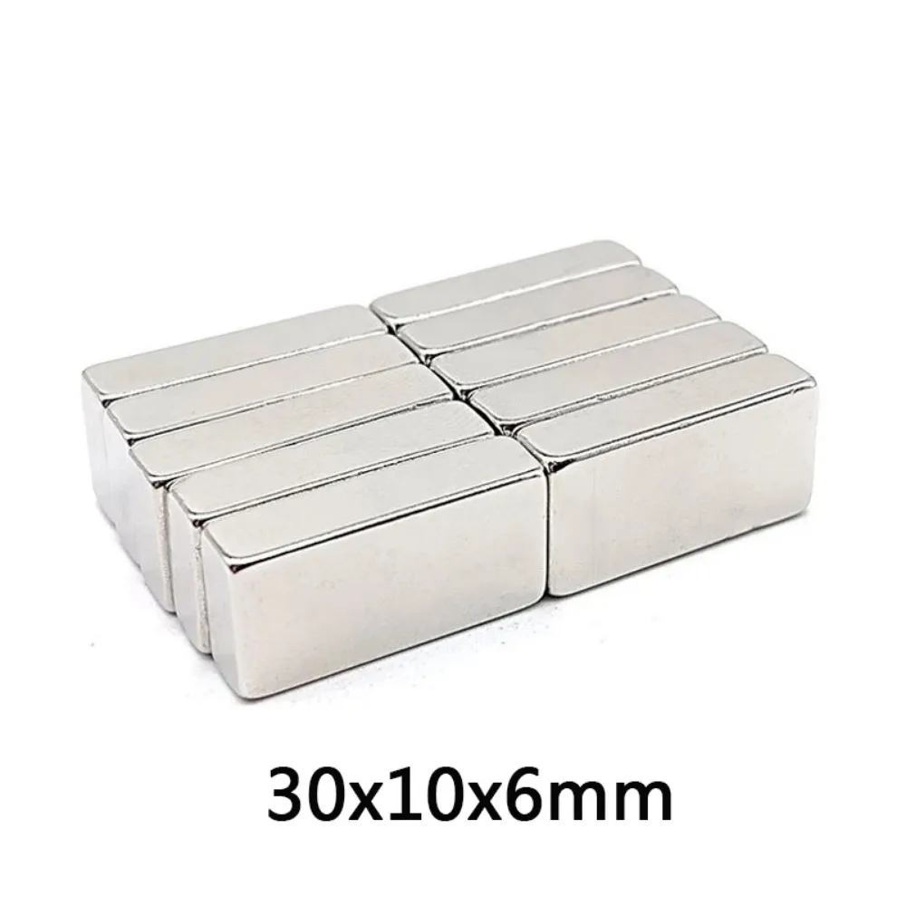 Блок мощных магнитов N35 лист постоянных сильный неодимовый магнит 30x10x6 мм 2/5/10/20/50