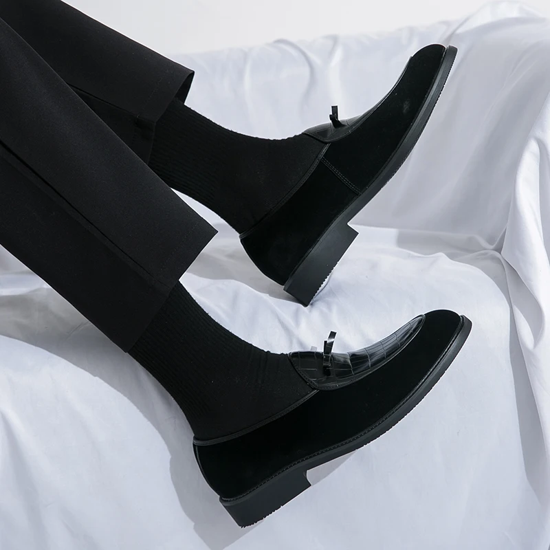 Туфли Lefu мужские из натуральной кожи классические в британском ретро стиле сезон