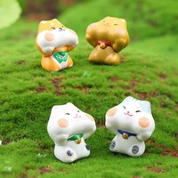1pc mini doodle cat figurine micro landscape garden decor diy gardening ornament micro landscape home decor