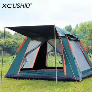 Палатка походная двухслойная, водонепроницаемая, на 3-4 человека