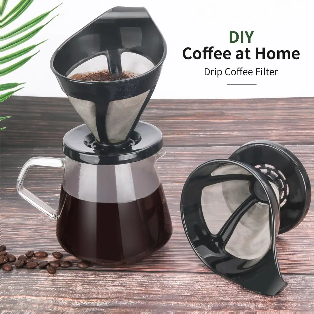 

Flavour Metal Cone Paperless Stainless Steel Slow Drip Coffee Filter Pour Over Coffee Dripper Reusable Coffee Maker