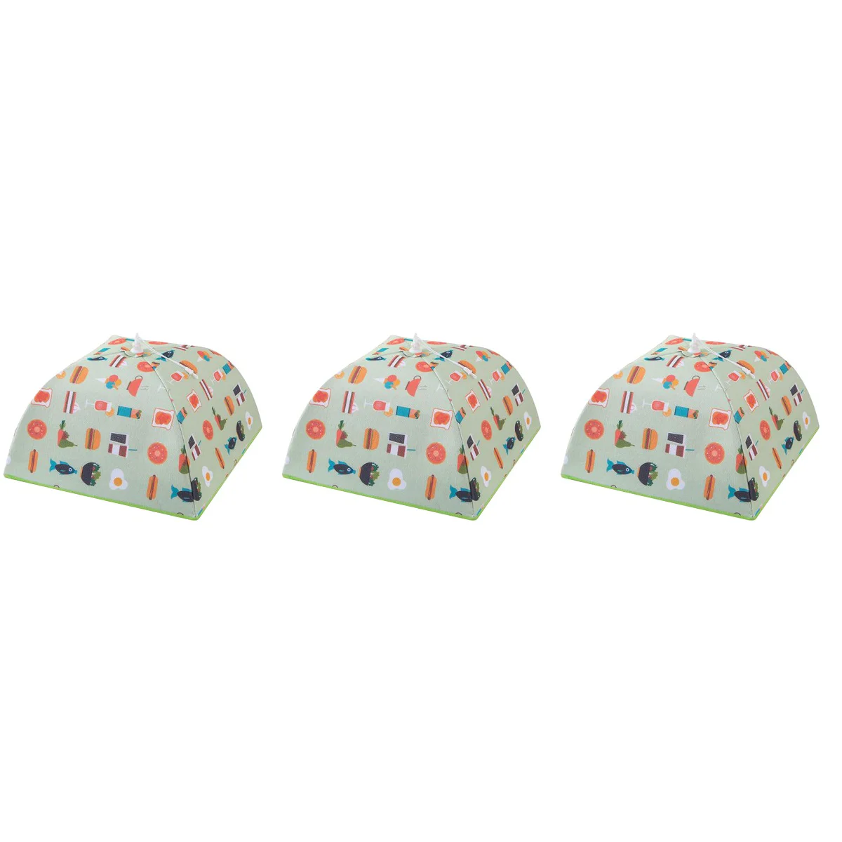 

3 pcs Collapsible Thermal Cover Dining Table Cover with Aluminum Insulation for Home (Grey,