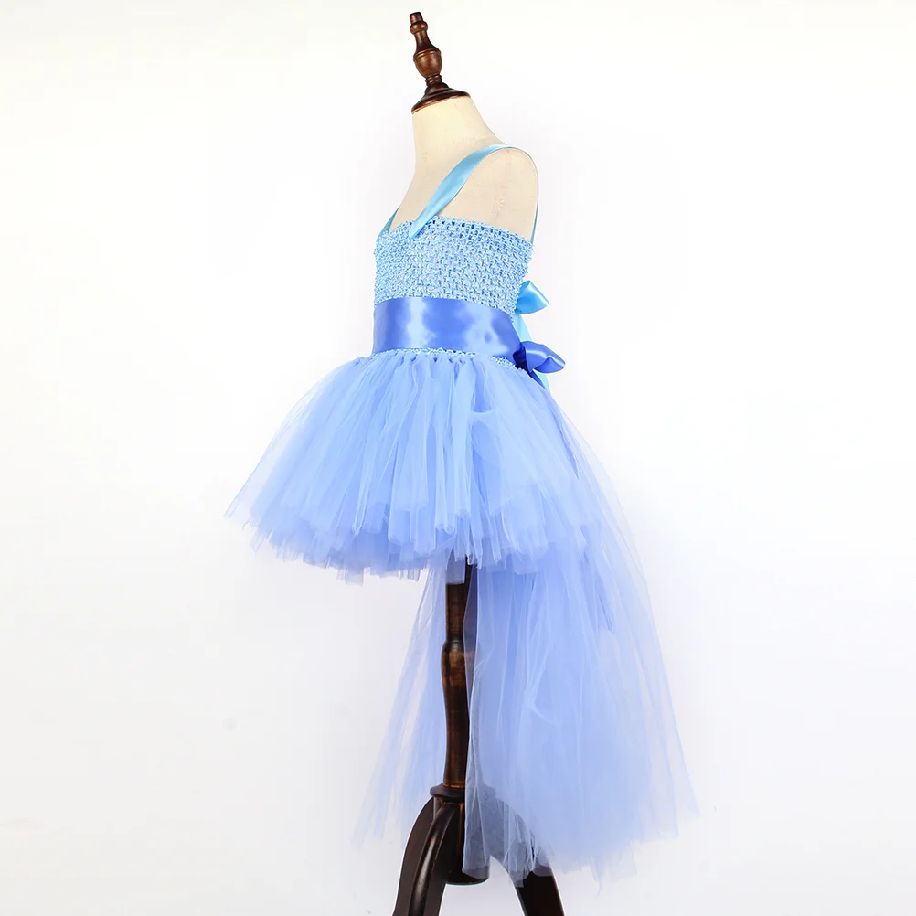 

1 Set Tutu Dress Suit Fairy Golden Wing Mesh Tutu Dress Set Sleeveless Skirt Set for Girls Cosplay Party