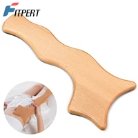 1 pc wooden gua sha tool wood lymphatic drainage massager scraper therapy massage board tools home anti cellulite massage tool