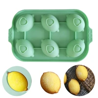 6 lemon mousse cake mold chocolate silicone mold diy baking tool mold kitchenware candy mold baking tools for cakes