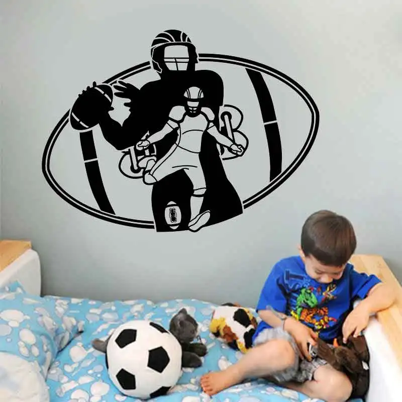 

American football player goalie football team game sports fan sticker bedroom living room layout personality character decalszq1