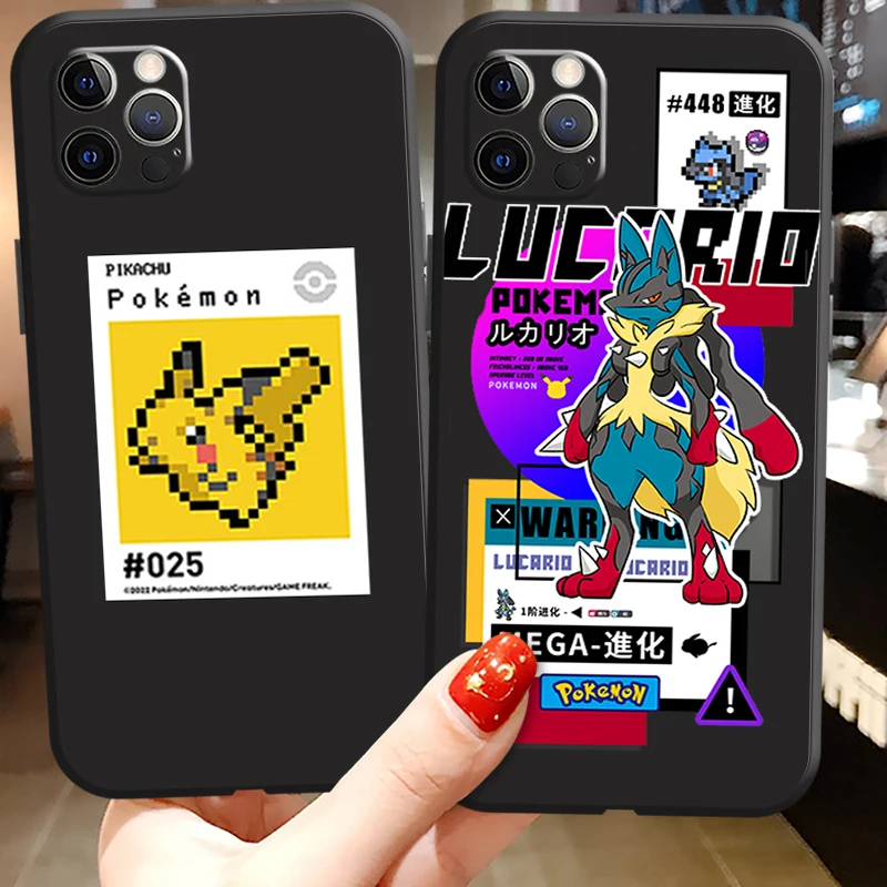 

Pikachu Pokemon Phone Cases For iPhone 11 12 Pro MAX 6S 7 8 Plus XS MAX 12 13 Mini X XR SE 2020 Funda Back Cover Carcasa