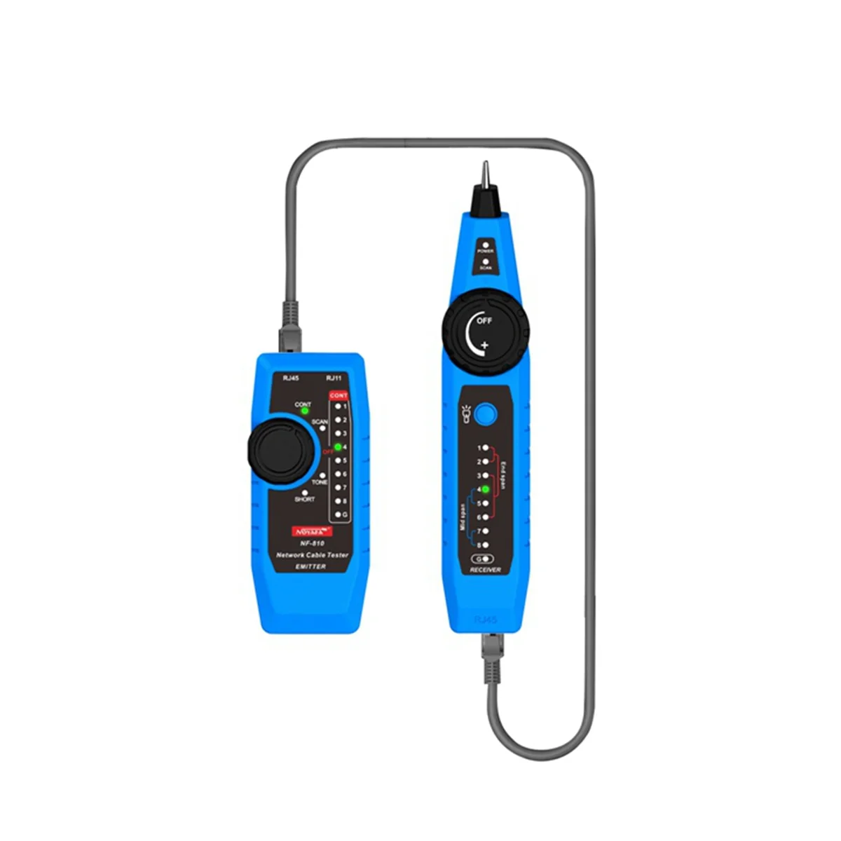 

-810 Network Cable Tester Network Tracker RJ11 RJ45 Telephone Wire Checker Anti-Interference Line Finder