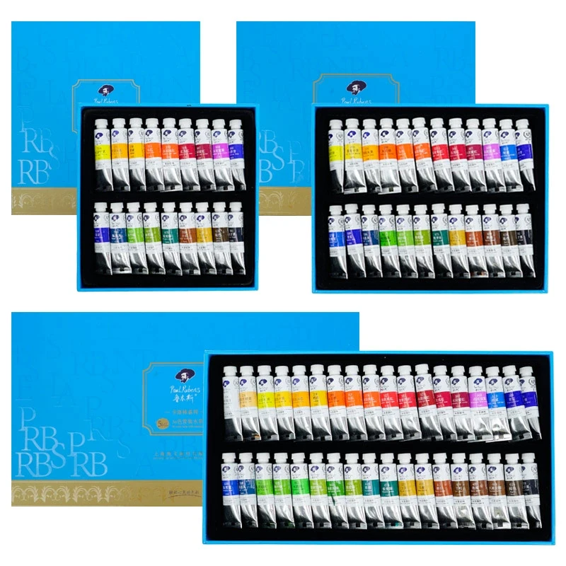 Paul Rubens 18/24/36Colors Watercolor Pigment 5ML Tube Professional Drawing Pigments Set For Artist Painting Art Supplies - купить по