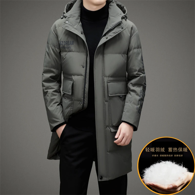 Winter Jacket Men Parkas Fashion Hooded Thicken Warm Jackets Manteaux Doudoune Homme Jaquetas Ropa Hombre Casual Lengthen Coats