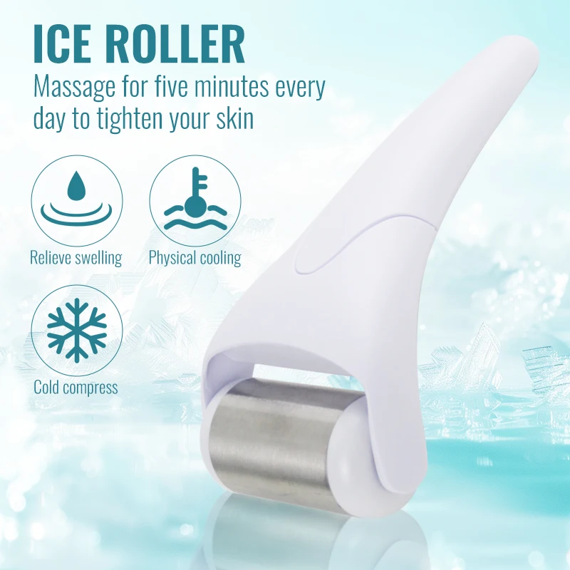 Новинка 2025 года, косметическое устройство lce Skin Cool Derma RollerMassager для массажа лица и тела, уход за кожей лица, предотвращающий морщины, DermoRoller (art.: 3920d2793dd4e) - 3920d2793dd4e