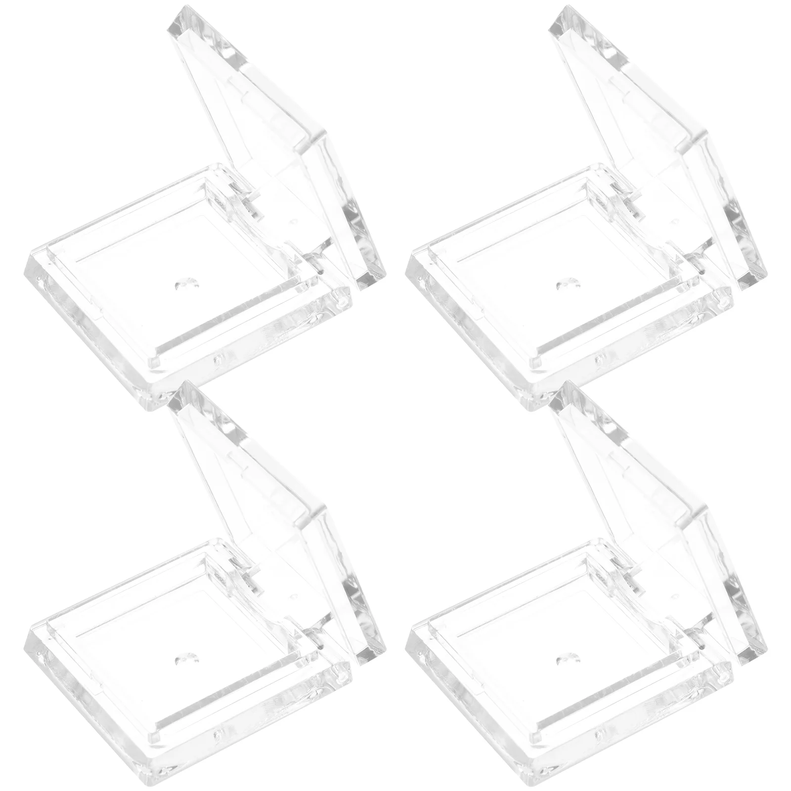 4 шт. магнитная прозрачная квадратная мини-коробка для теней век блузки палитра