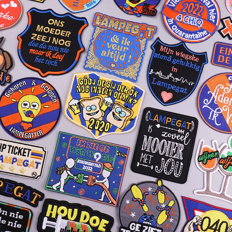 Новинка 2021 стильная нашивка с вышивкой Lampegat для одежды карнавальные железные