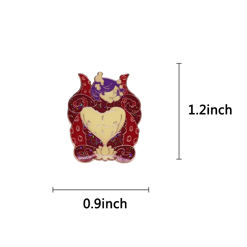 Octoboy Octopus Anime Boy Brooch Glitter Enamel Pin | Brooches