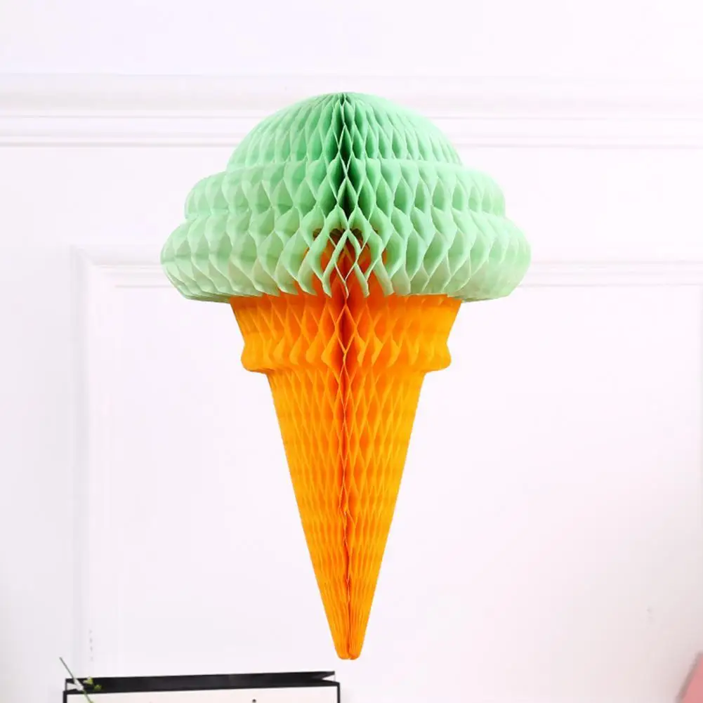 

Fashionable Honeycomb Ice Cream Ball Fine Workmanship Party Accessory Ice Cream Decorations Ice Cream Centerpiece