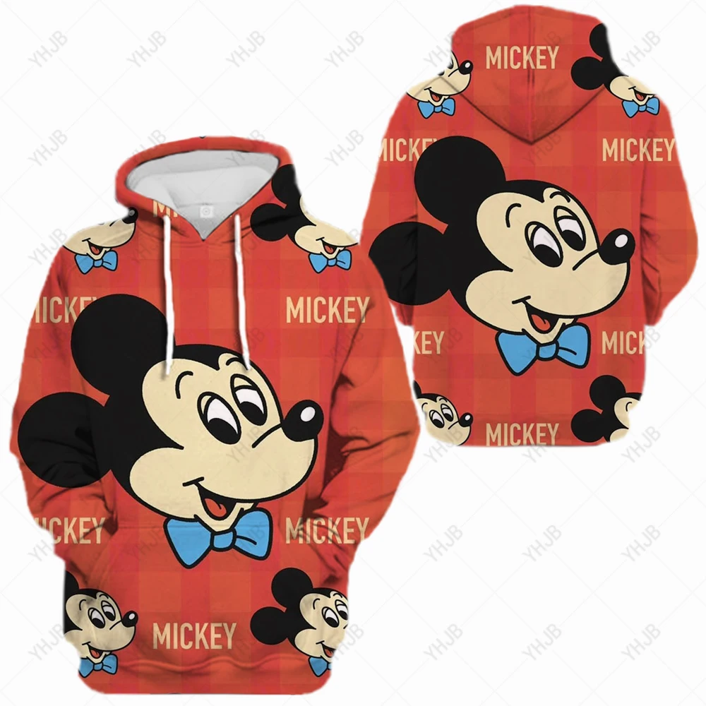 

Kawaii Mickey Mouse Cartoon 2023 Hoodies Japanese Hoodie Spring Autumn Women Sweatshirts Anime Clothes Gothic Clothes Women