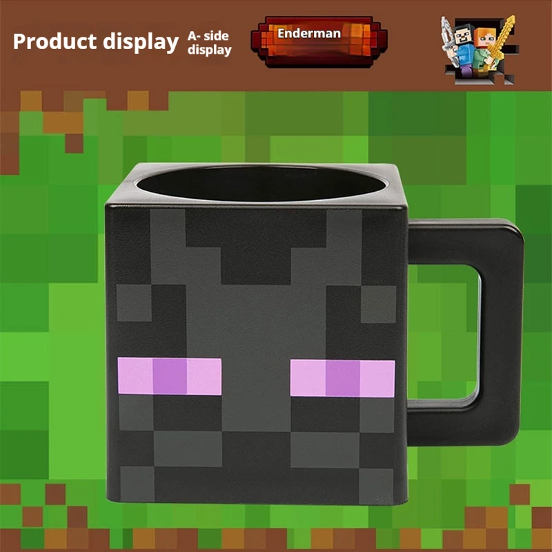My World MC Game Creeper Enderman Tnt Ghast Steve Pig Кружка Бутылка для воды детей Микроволновая печь