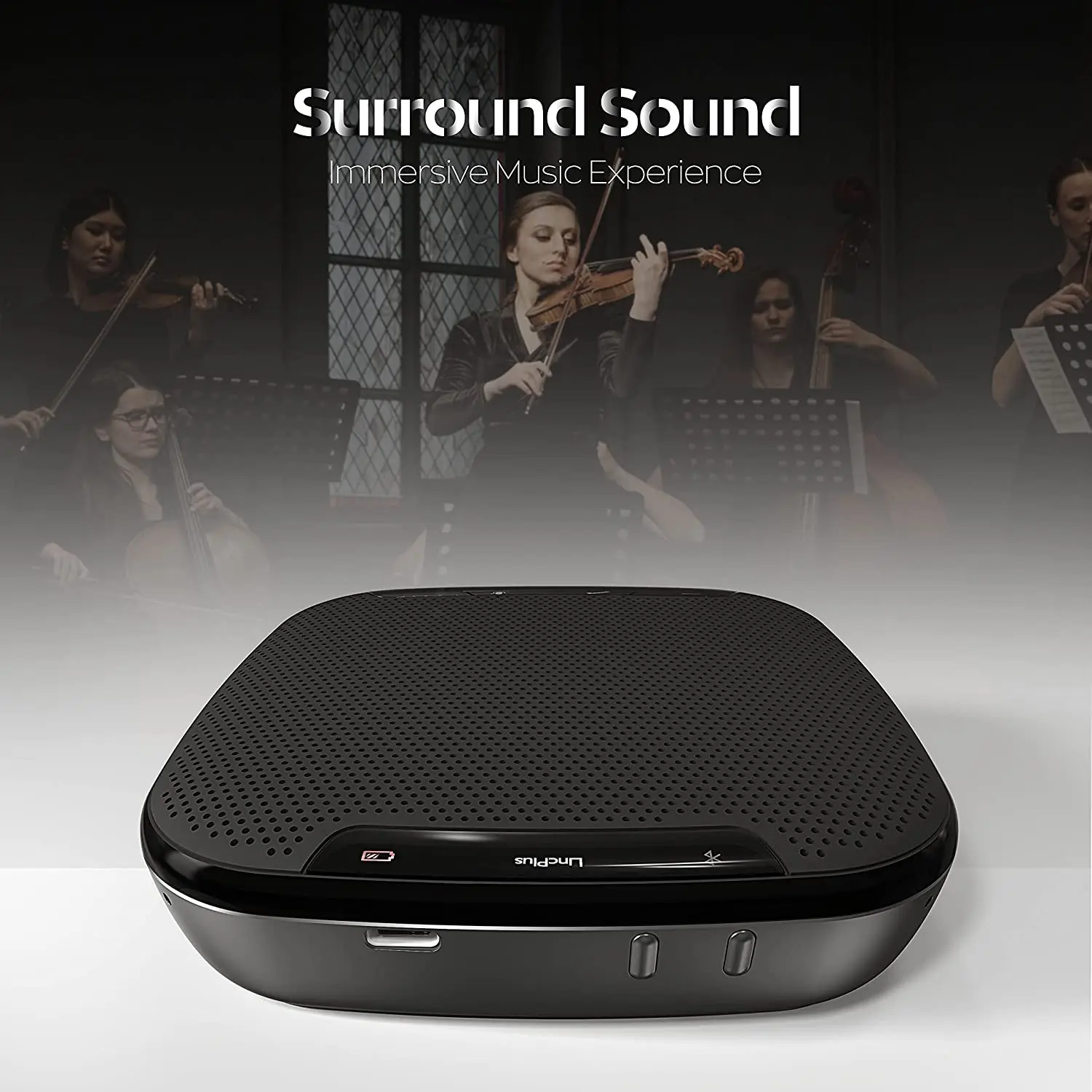 LincPlus C1 Bluetooth Громкая связь с микрофоном Перехват голоса на 360° Шумоподавление