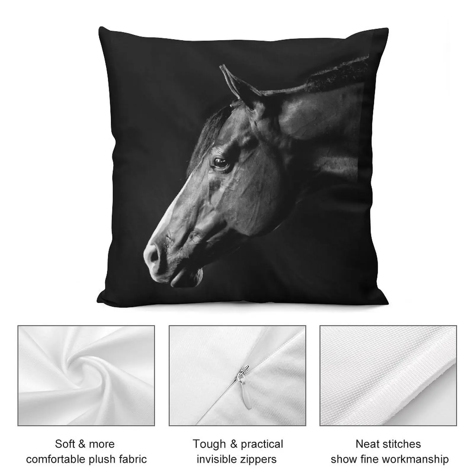 Четверть Лошади гелдинг портрет диванная подушка подушки для декоративного