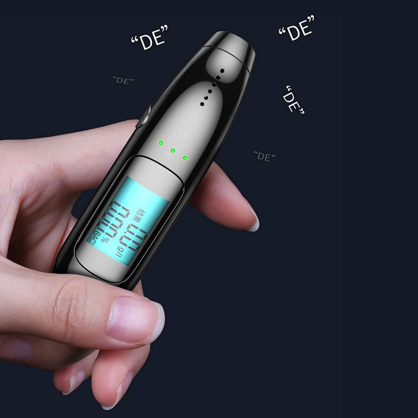 

Цифровой анализатор дыхания Высокоточный анализатор дыхания USB Перезаряжаемый анализатор дыхания для личного и профессионального использ...