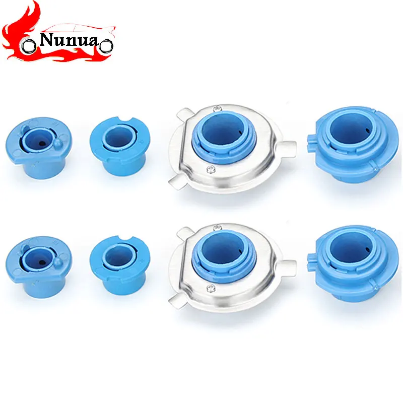 

4Pcs Car Halogen Capsule Headlamps LED Headlight Bulb Base Lifespan Adapter Socket Retainer Holder 880/HB4/HB3/H11/H7/H4/H3/H1