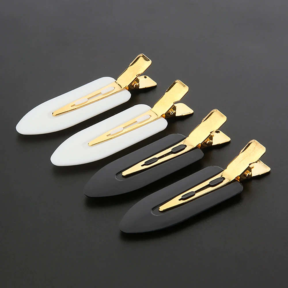

4pcs Hair Pin Professional Seamless Makeup Barrette Hair Clips No Bend Crease Barrette Hair Clip Salon Hair Styling Accessories