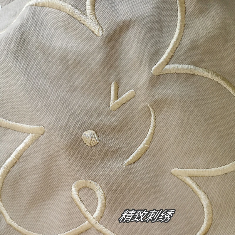 Cute Flower Embroidery Shoulder Bag for Women Girls Large Capacity Ruffles Shopping Bags Students Books Bags Canvas Handbag