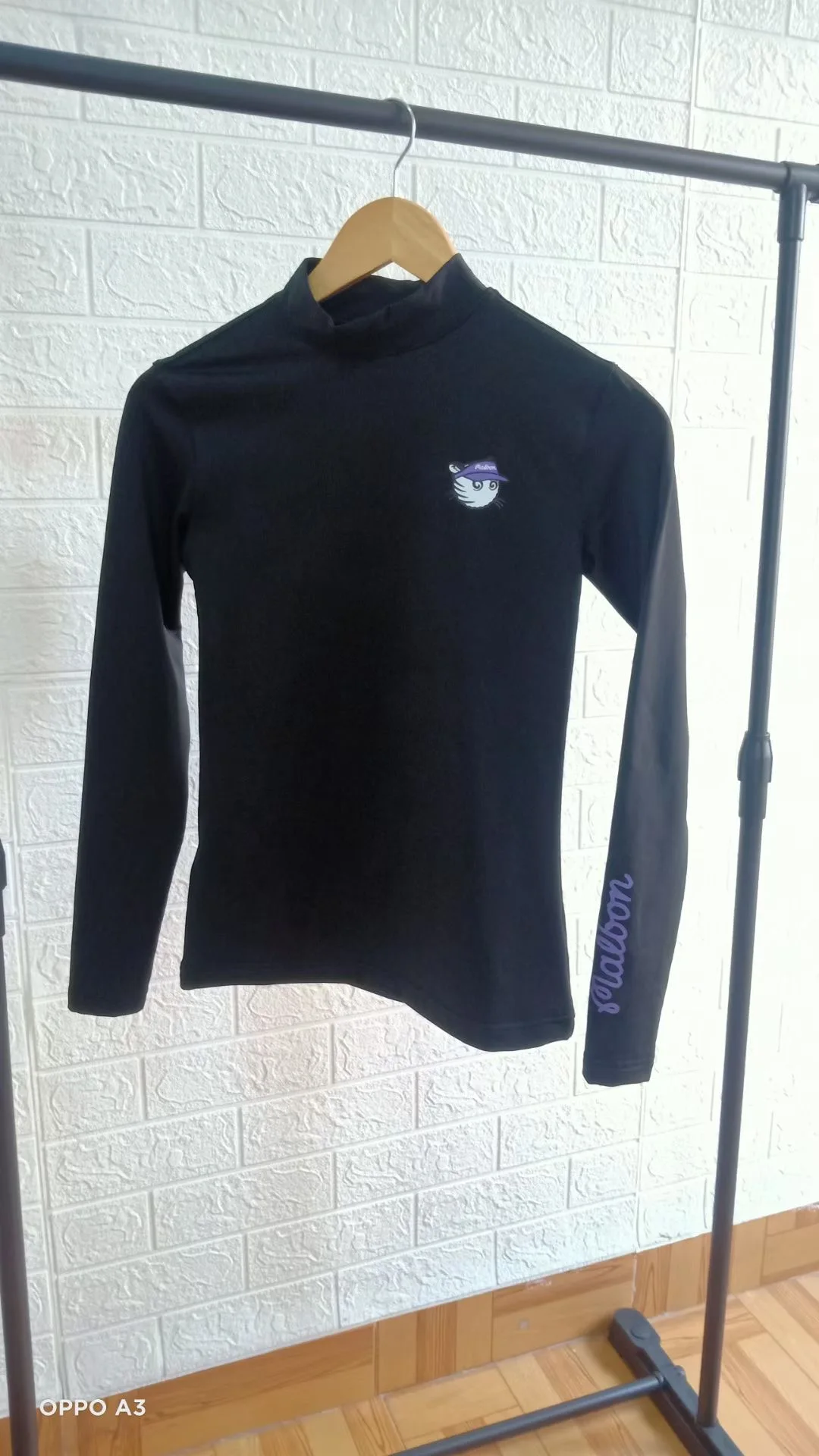 Autumn and winter golf clothes women's long sleeves plus velvet warm outdoor sports elastic slimming golf base clothes