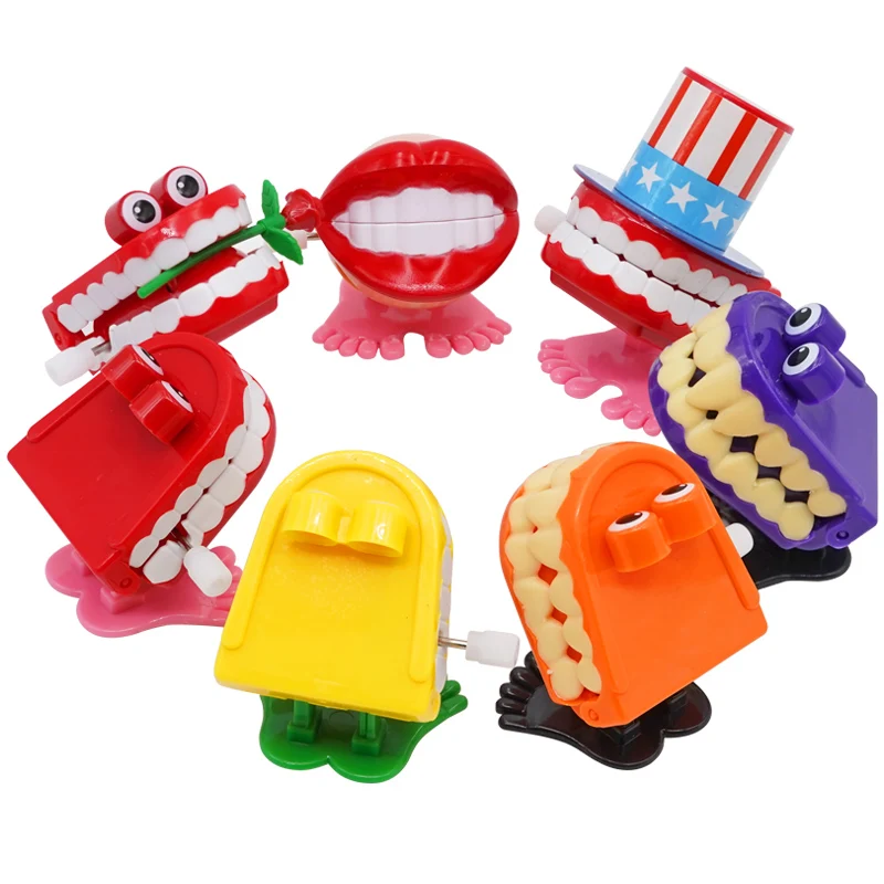 1 шт. зубы для прыжков Заводная игрушка форма зубов зубная кукла прыгающие