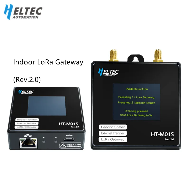 

Heltec HT-M01S Indoor LoRa Gateway (Rev.2.0) ESP32 MCU Wi-Fi and Ethernet supported LoRaWAN Class A, and Class C protocols
