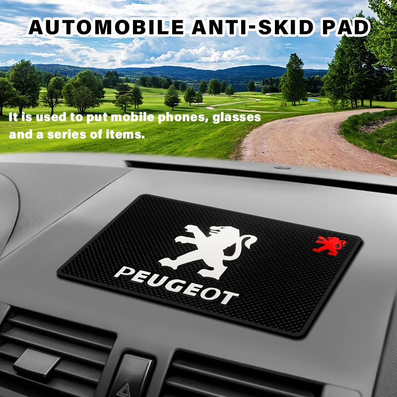 

Car Dashboard Sticky Anti Slip Mat Auto Non Slip Silica Gel Pad Phone Glasses Holder Cushion For Peugeot 107 108 206 207 301 300