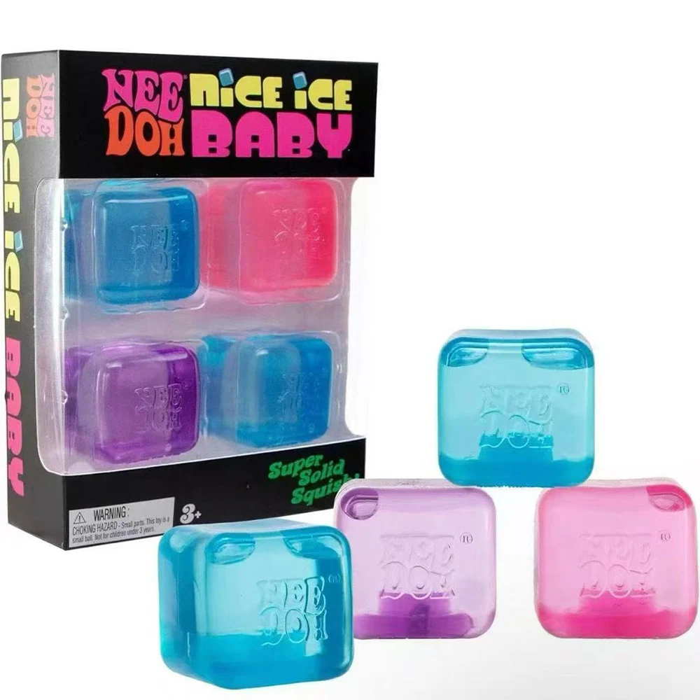 Фото Сенсорные игрушки Schylling Needoh Nice Cube: антистрессовые блоки, головоломки для снятия стресса, сувениры для детей №1