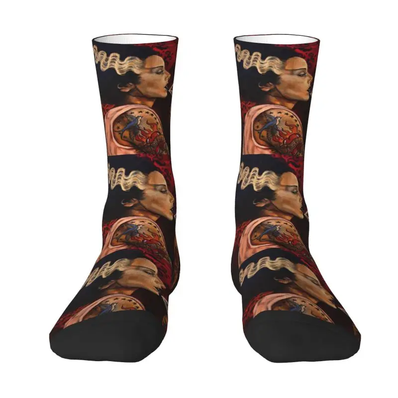 Носки для невесты, коктейля, тату, арт-платье, мужские и женские теплые модные новые носки с изображением Франкенштейна, монстра
