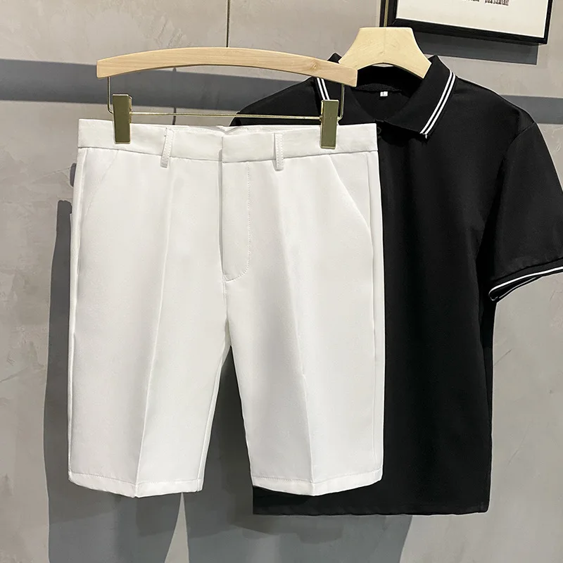 

2023Summer New Five-point Pants Men's Trend Casual 5 Points Mid Pants Youth Loose Suit Shorts Shorts Male Men's Clothing