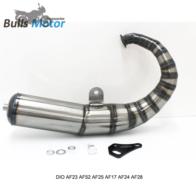 

JISO modified racing scooter exhaust system for Honda DIO50 AF23 AF52 AF25 AF17 AF24 AF28 AF18 Exhaust Pipe Muffler System