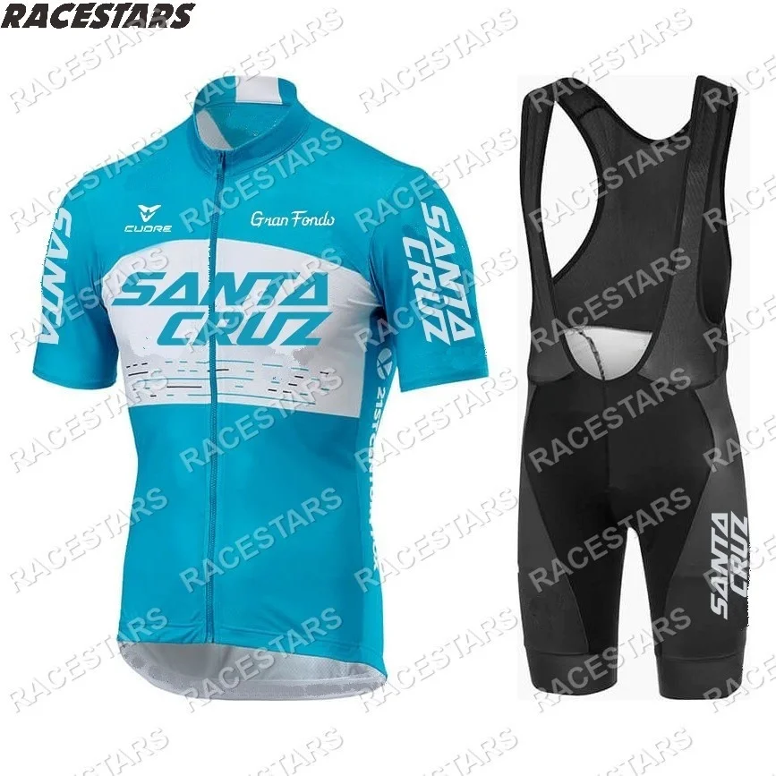 

SANTA CRUZ 2023 Black Cycling Jersey Bib Set MTB Uniform Bike Clothing Quick Dry Bicycle Wear Clothes Mens Short Maillot Culotte