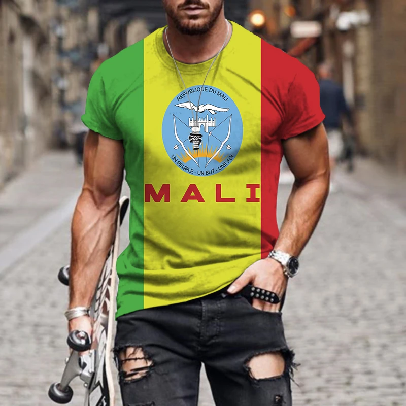 

New 3D Printed Trend T-shirt Creative Vintage Pattern Sport Fitness Homewear Jersey Oversized Leisure Short Sleeve Men's Top